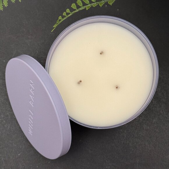 BBW Lavender Bergamot White Barn Bath & Body Works 3 Wick Candle - Picture 6 of 10